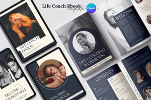 Life Coach Ebook Template | Canva, a Brochure Template by ArtisticLand