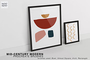 Procreate Mid Century Modern Brushes, a Brush Add-On by CC CREATIVE CO (Thumbnail 4 of 17)