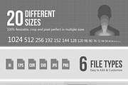50 Music Flat Shadowed Icons, an Icon by IconBunny (Thumbnail 3 of 3)