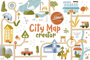 City Map Creator 250+ elements, an Animal Illustration by Very Berry Studio (Thumbnail 1 of 17)