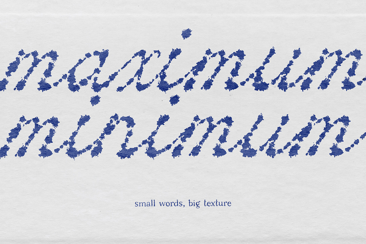 Blot Sound - Messy Ink Script Font, a Script Font by AnMark (Photo 4 of 11)