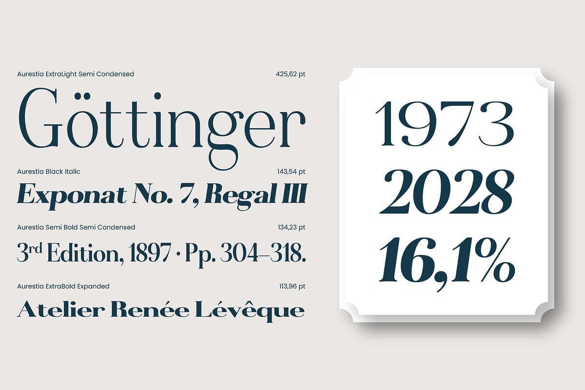 Aurestia - 92 Font, a Serif Font by MjStudio31 (Photo 3 of 14)