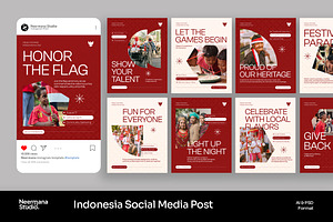 Indonesia Independence Day Instagram, a Social Media Template by Neermana