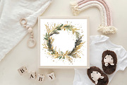 Watercolor Sparkle Christmas Clipart, an Illustration by CraftArtStudio (Thumbnail 6 of 6)