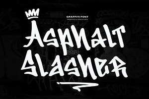Asphalt Slasher | Graffiti Font
