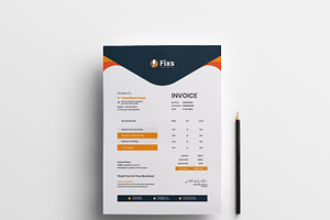 Corporate Invoice Template Design