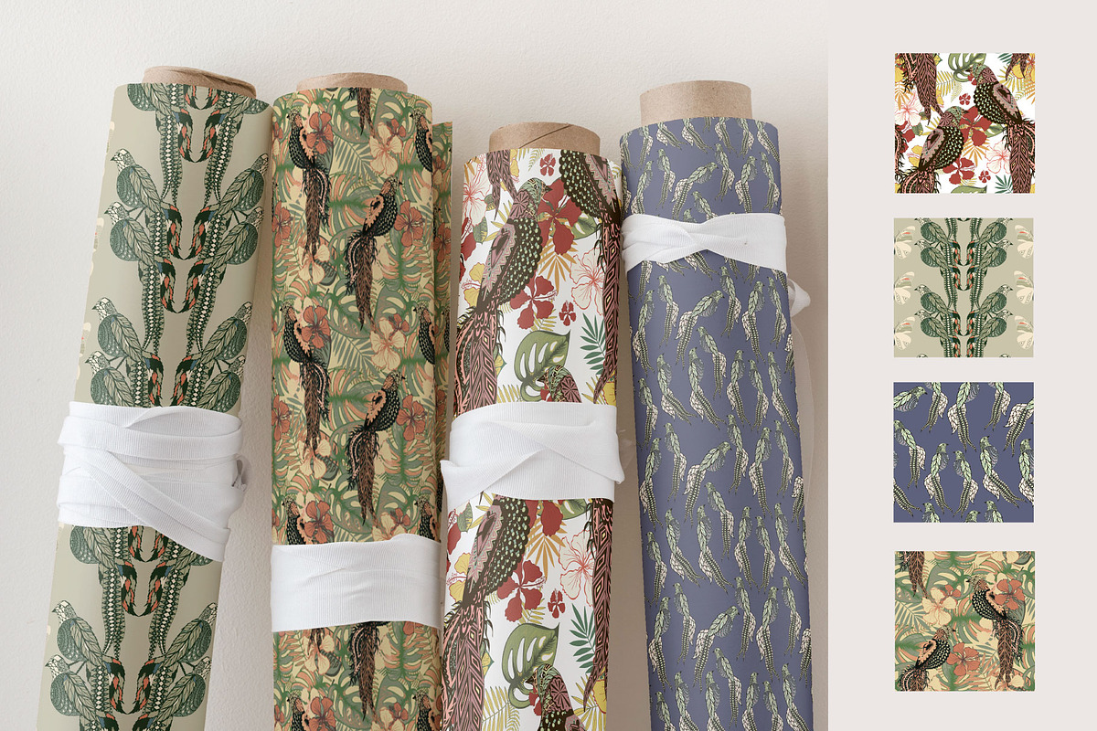 Bird of paradise collection, a Pattern Graphic by Polanika (Photo 6 of 8)