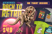Back To Retro 100 T-Shirt Designs, an Illustration by TSV Art Collective (Thumbnail 1 of 14)