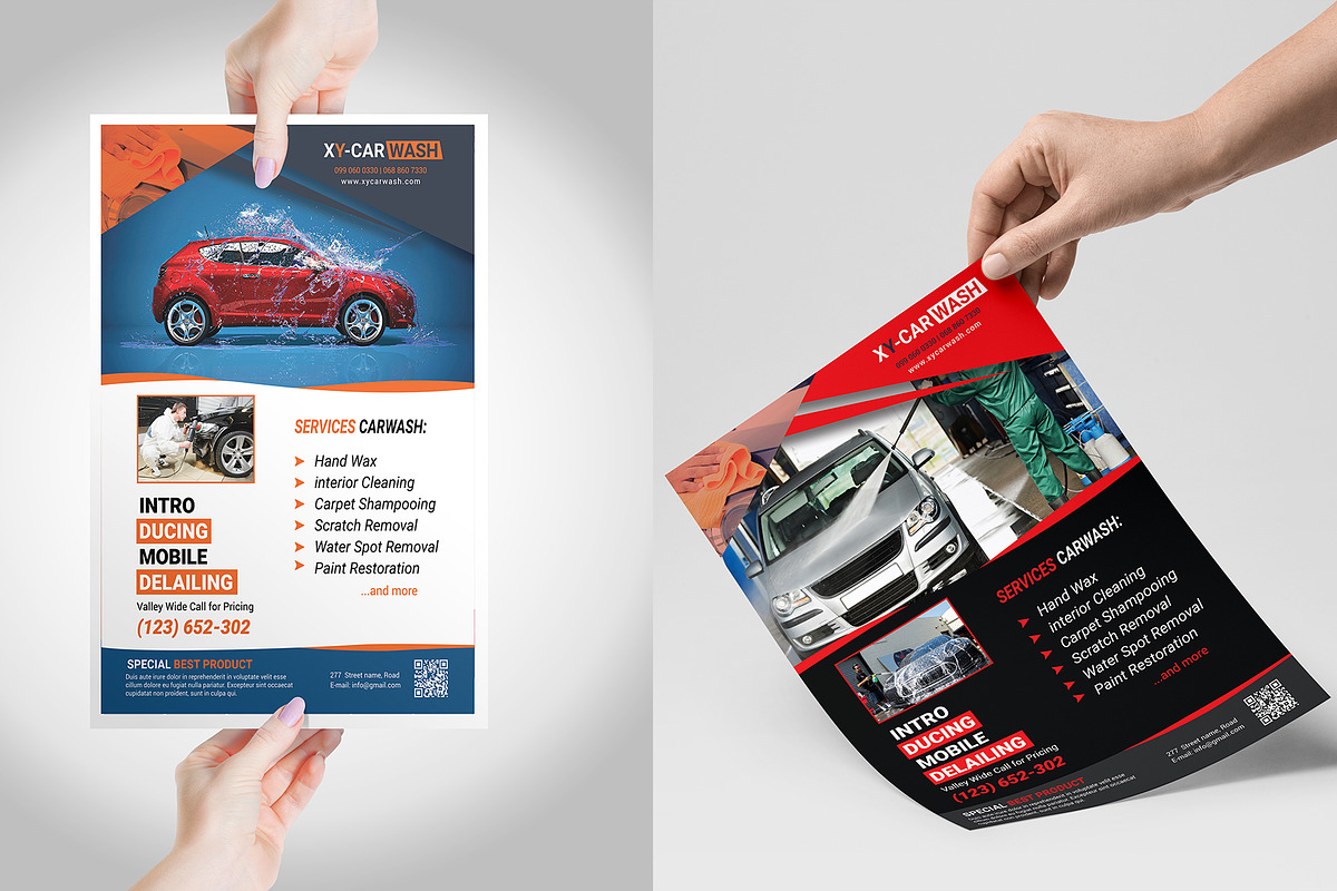 Car Wash Flyer Templates, a Flyer Template by ideaz_sabbir (Photo 4 of 7)