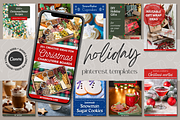 Holiday Canva Pinterest Templates, a Social Media Template by Made by Melody (Thumbnail 1 of 8)