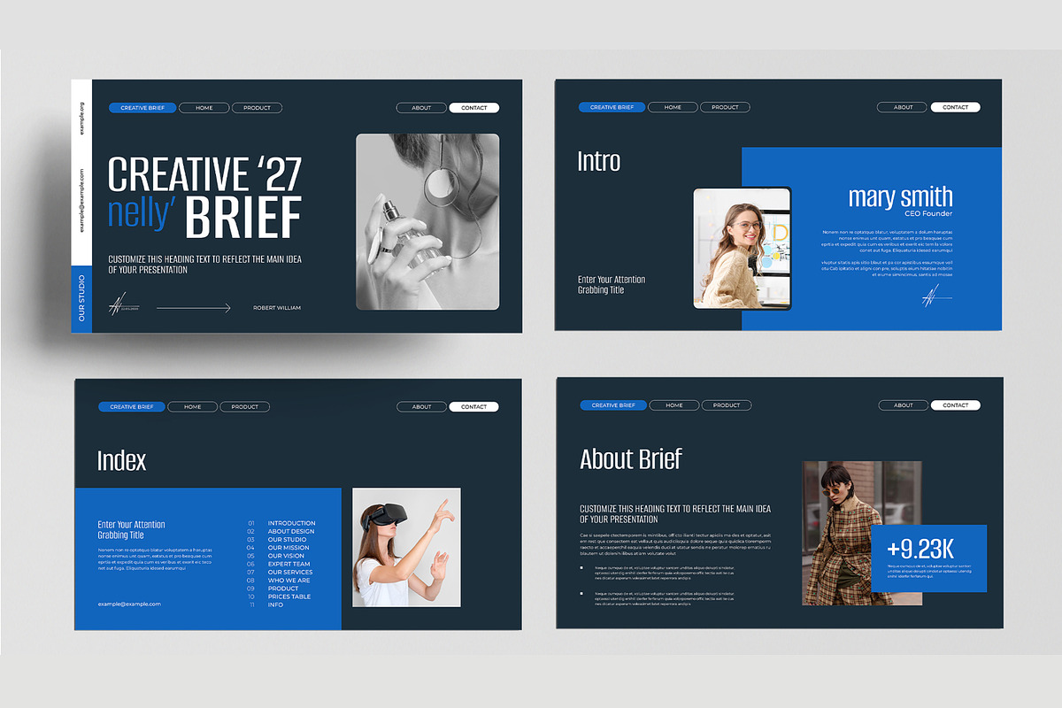 Creative Brife Presentation Template, a Presentation Template by MightyDesign (Photo 2 of 8)