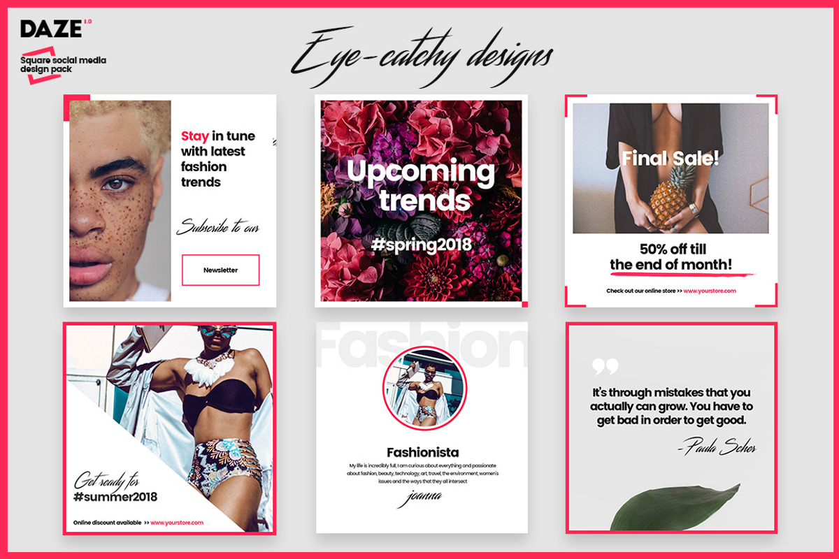 DAZE Edgy Social Media Designs, a Social Media Template by NordWood (Photo 5 of 8)
