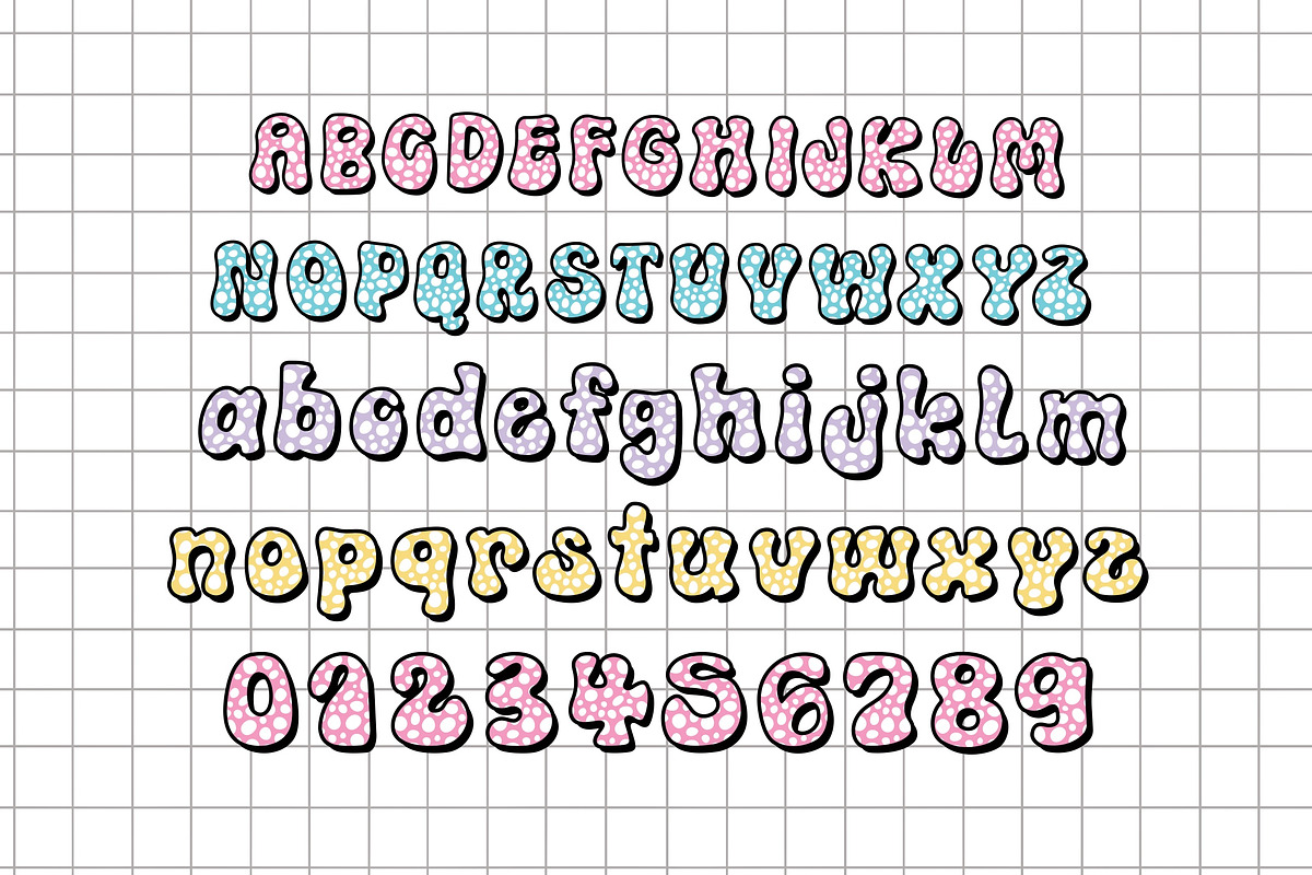 Polka Dots Vibe OTF PNG SVG, a Symbol Font by DREAMs Soul G. (Photo 2 of 5)