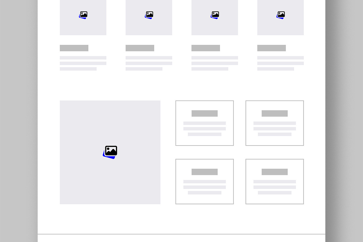 Modern Landing Page Wireframe, a Landing Page Template by ContestDesign (Photo 4 of 6)