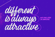 Cosmic Stardust - Casual Brush Font, a Script Font by Letteratom (Thumbnail 4 of 15)