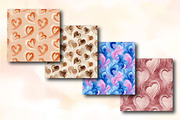 Abstract Heart Swirls Seamless Patte, an Illustration by RobertsArt (Thumbnail 3 of 5)