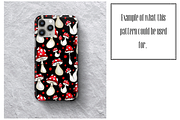 Mushrooms - Seamless Pattern, a Pattern Graphic by MissPerfectKaos (Thumbnail 3 of 4)