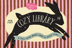 COZY LIBRARY | TALL COZY FONT, a Sans Serif Font by Maria Feliz Fonts