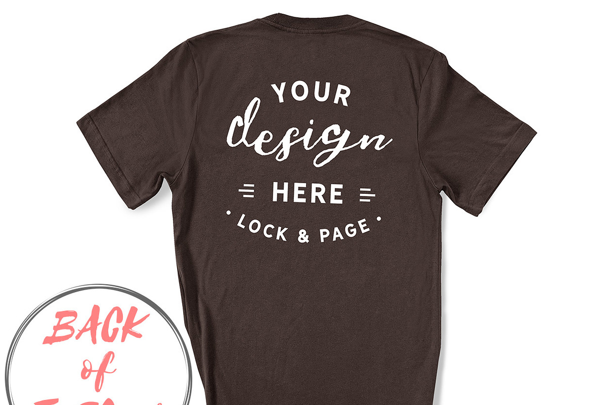 Back Of T-Shirt BC3001 Mockup Bundle, a Shirt Mockup by lock and page (Photo 21 of 88)