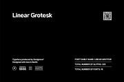 LINEAR GROTESK - Modern Font Family, a Sans Serif Font by Designova® (Thumbnail 15 of 15)