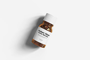 Amber Glass Bottle Mockup, a Packaging Mockup by Indah (Thumbnail 5 of 6)