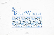 Blue Winter pattern collection, a Pattern Graphic by Dinkoobraz (Thumbnail 2 of 10)