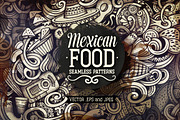 Mexican Food Graphics Patterns, a Pattern Graphic by BALABOLKA (Thumbnail 1 of 6)