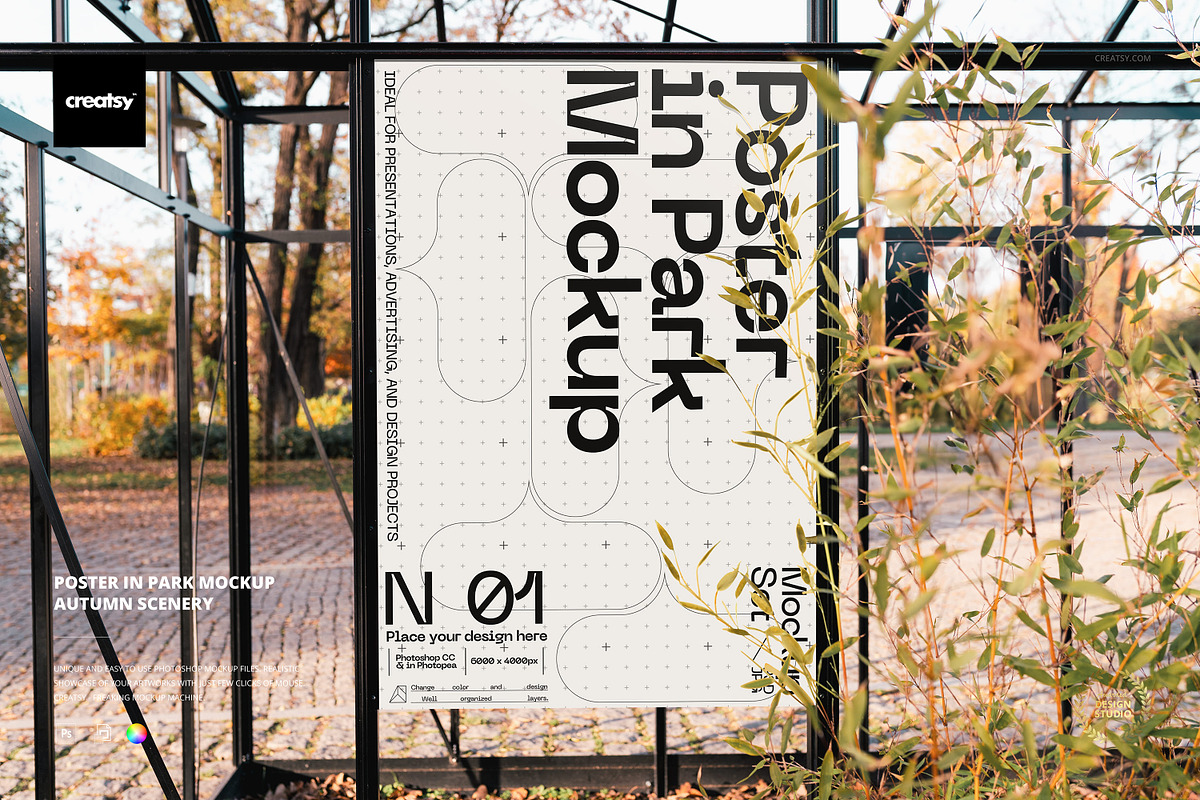 Poster Mockup - Autumn Scenery, an Advertising Mockup by creatsy5 (Photo 1 of 3)