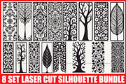 Floral Tree Silhouette Bundle, an Illustration by BIPLOB EXPERT (Thumbnail 1 of 9)
