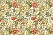 Art Nouveau Seamless Pattern Set, a Pattern Graphic by Designs by Helen Trupak (Thumbnail 6 of 8)