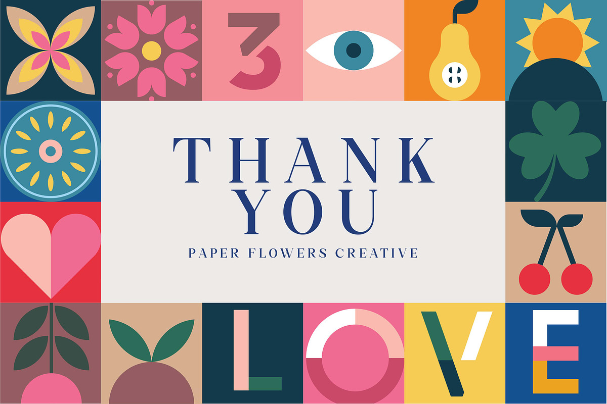 Mosaic Geometrics Shapes & Patterns, a Graphic by Paper Flowers Studio (Photo 8 of 8)