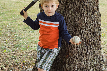 Boy with Bat and Ball Laughing preview 6