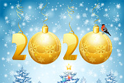 Christmas and New Year Backgrounds, a Decorative Illustration by TAlex (Thumbnail 6 of 6)