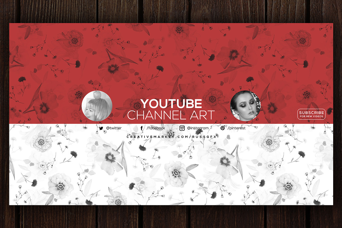 10 Youtube Channel Art Banners vol11, a Social Media Template by RussGFX (Photo 9 of 13)