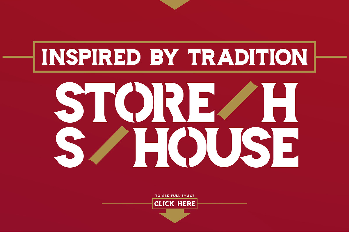 Storehouse Font + Vector shapes, a Serif Font by LeoSupply.co (Photo 17 of 18)