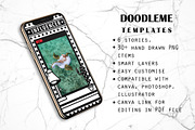 DoodleMe CANVA, PS Stories, a Social Media Template by Dasha_D (Thumbnail 4 of 5)