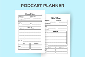 Podcast Planner KDP Interior Logbook