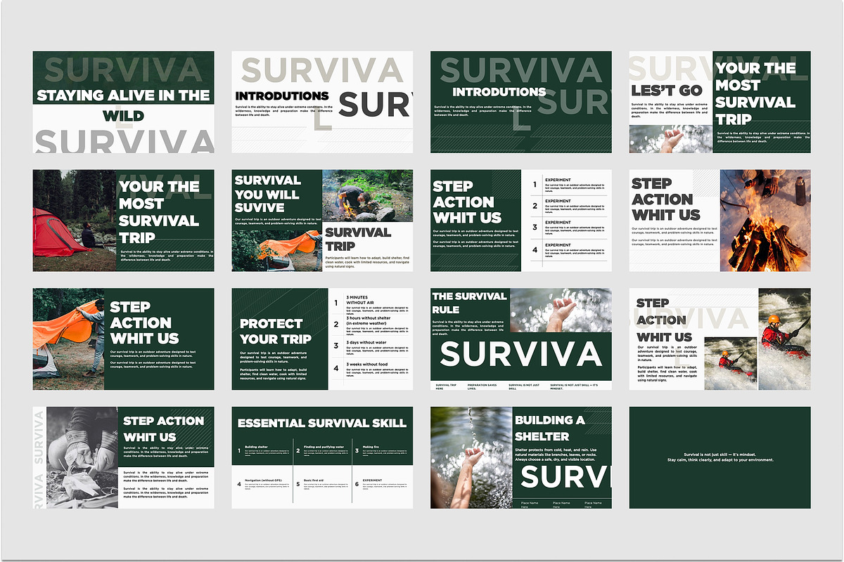 SURVIVAL TRIP PRESENTATION TEMPLATE preview 2