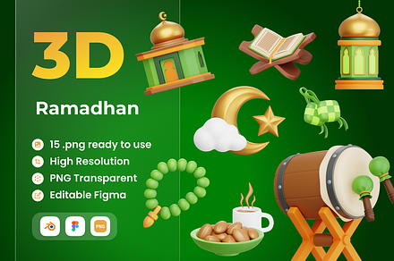 Ramadhan 3D Illustration