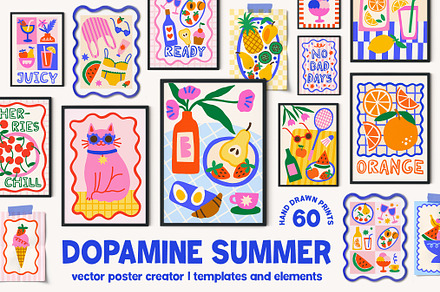 Dopamine Summer Poster Creator, an Object Graphic by ArtFM