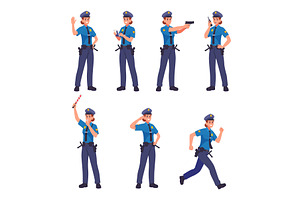Female police. Woman cop in, a Person Illustration by Onyx