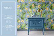 Seamless pattern of tropic flowers., a Pattern Graphic by Kotkoa (Thumbnail 2 of 7)
