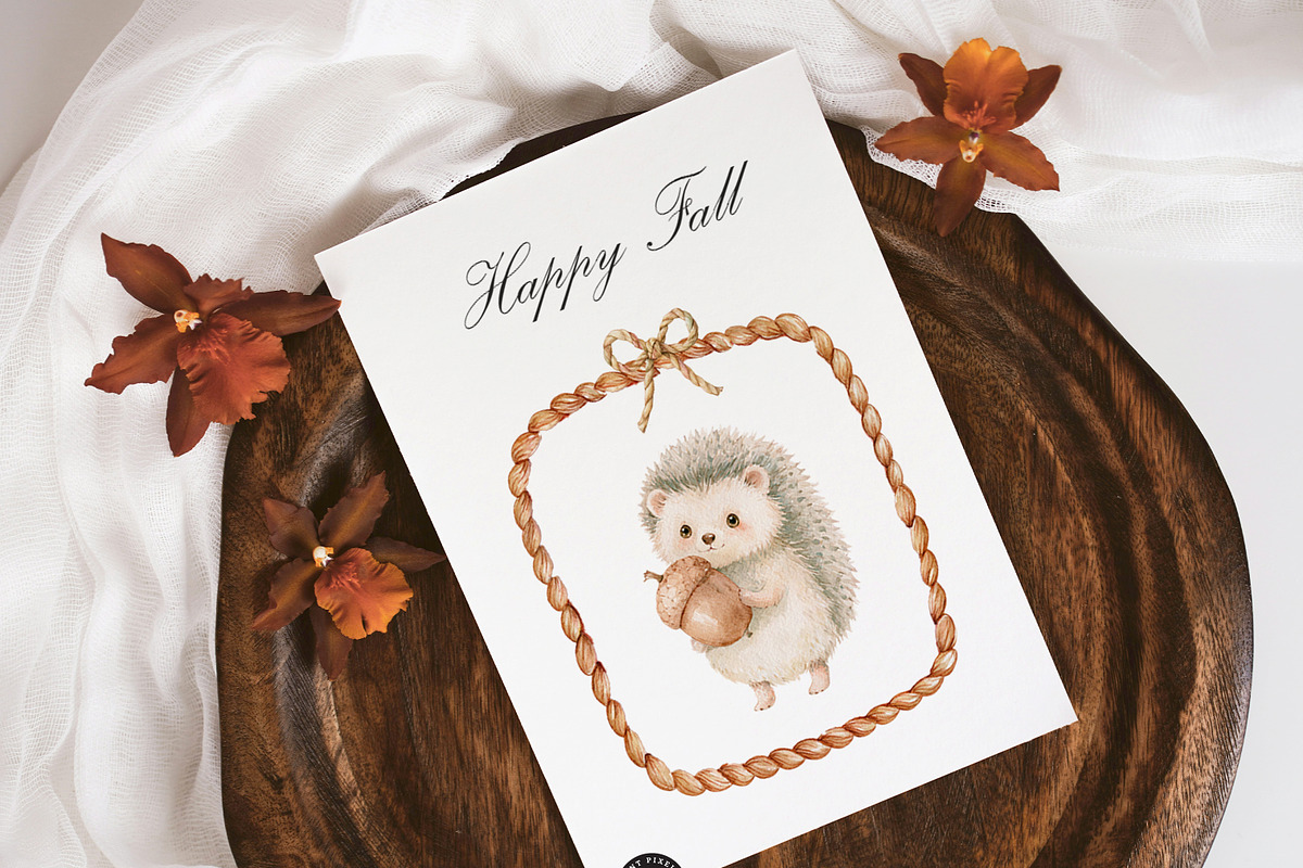 Fall Nursery Atelier Clipart Bundle, an Animal Illustration by PaintPixelCo (Photo 13 of 16)