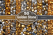 Golden Stones Seamless Pattern, a Pattern Graphic by Forhadx5 (Thumbnail 1 of 9)