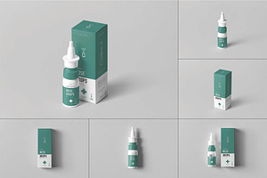 Nose Drops Mockup, a Packaging Mockup by DesignRushMarket