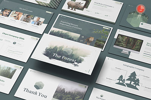 The Forest PowerPoint, a Presentation Template by Pixslides