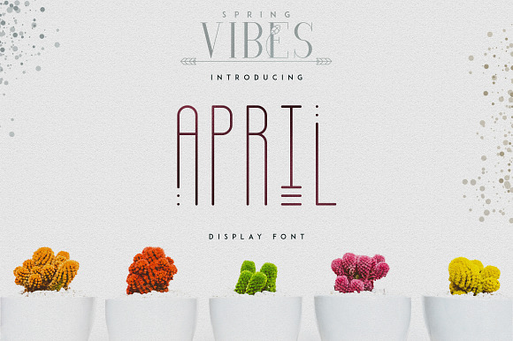 [Spring Vibes] April Display Font preview 2