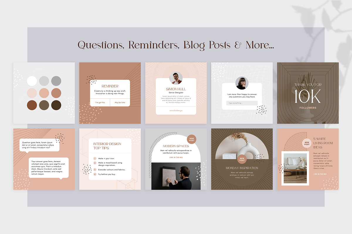 Instagram Template Bundle in CANVA, a Social Media Template by RWstudio (Photo 4 of 8)