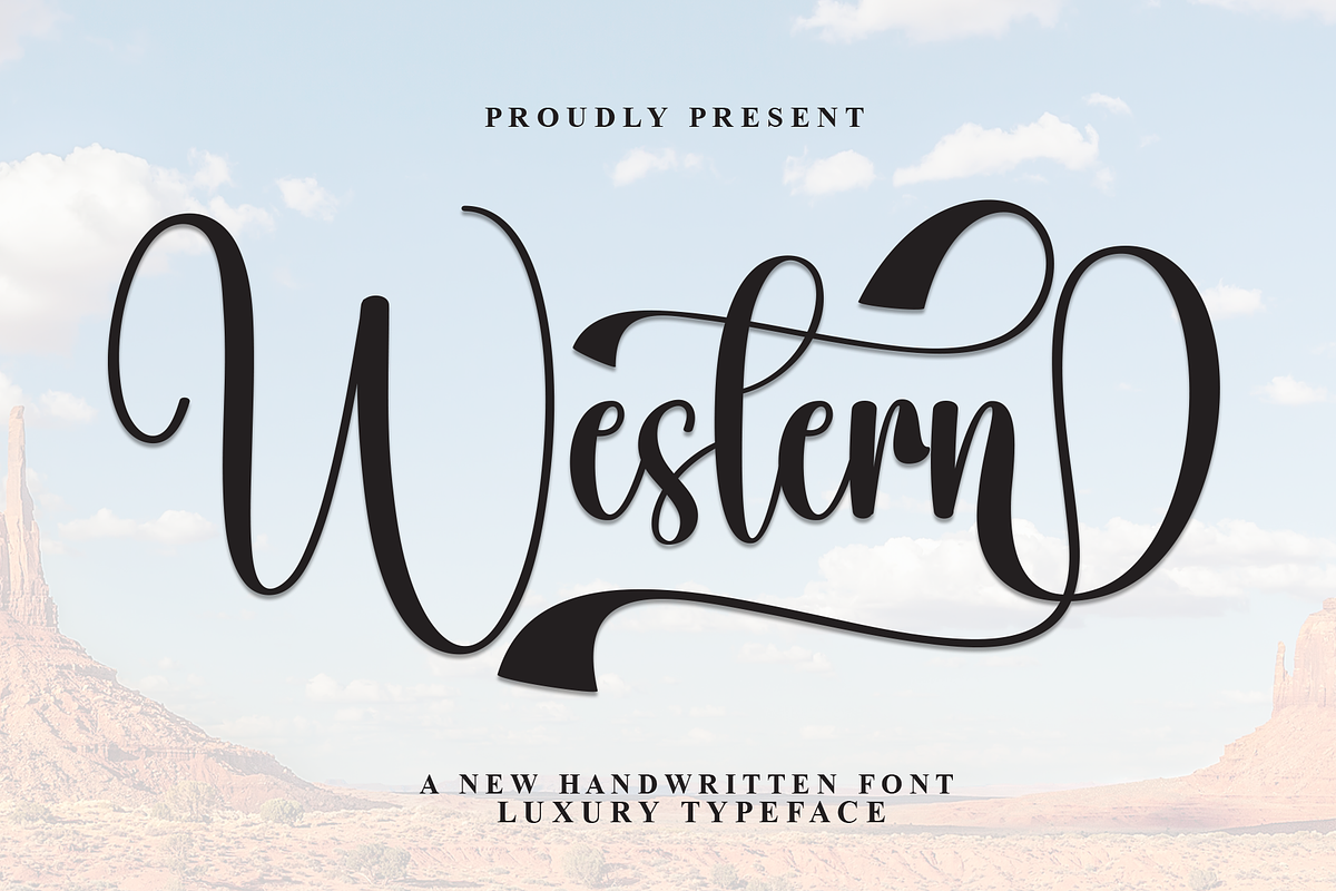 Western | Script Font, a Handwritten Font by Scratchones (Photo 1 of 9)