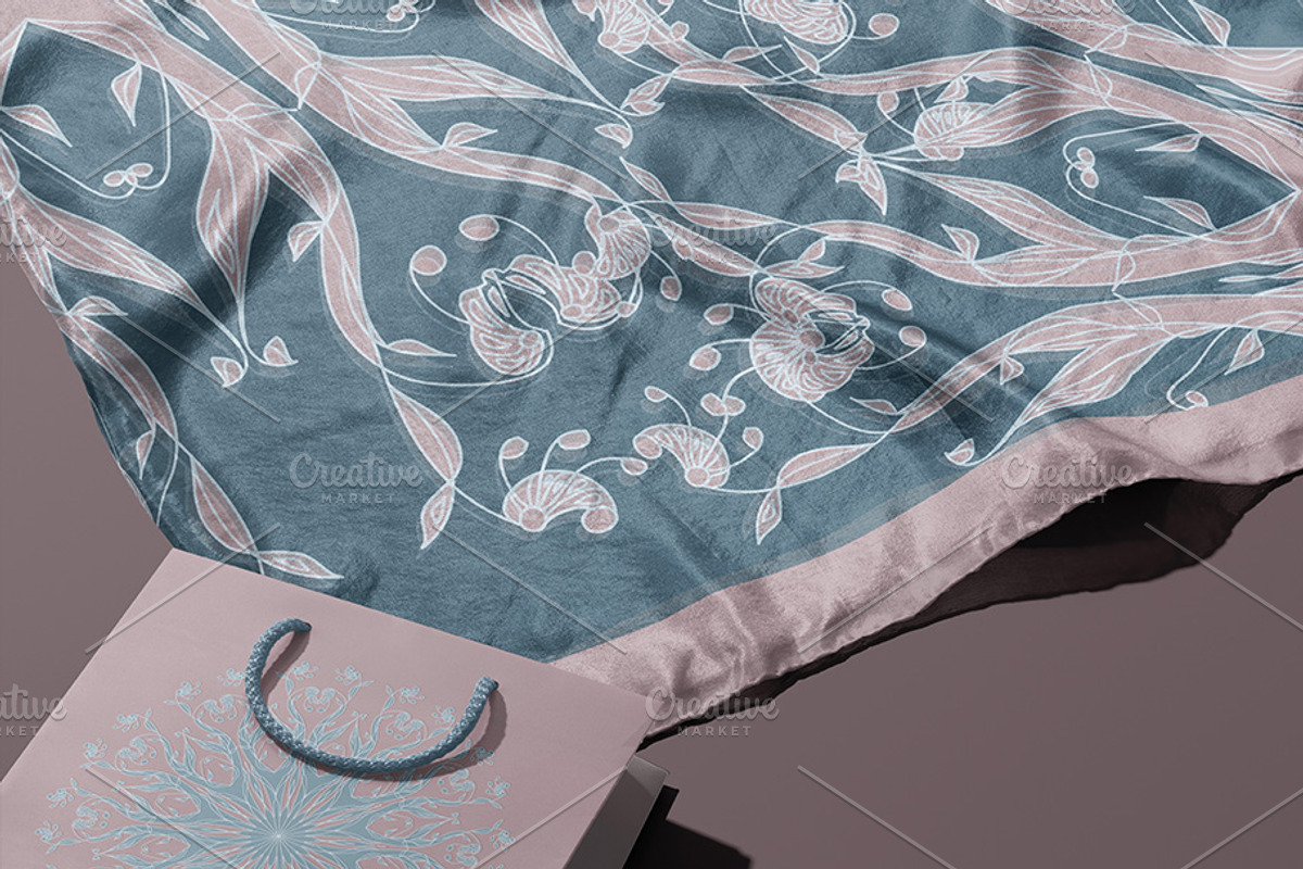 Silk Bandana Design Candy Ice, an Object Graphic by ilustrinna (Photo 8 of 12)
